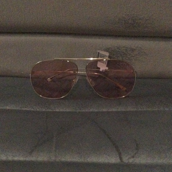 FENDI 64mm Oversized Lenticular Aviator sunglasses - Picture 8 of 9